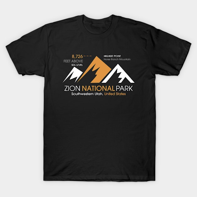 Zion National Park T-Shirt by abbyhikeshop